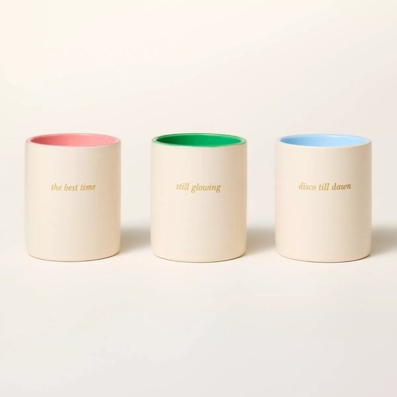 NWT kate spade x target 3ct Ceramic Jar Candle Gift Set - Picture 1 of 4
